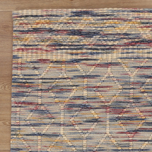Multi-Colour Avoca Lattice Wool Rug