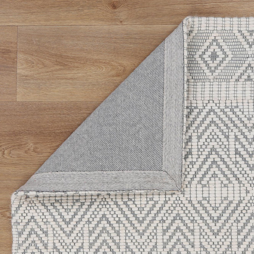 Grey Avoca Chevron Wool Rug