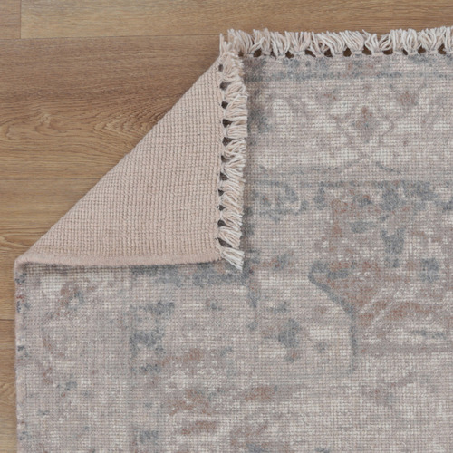 Beige Nomad Ornate Wool Rug