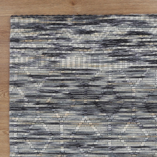 Grey Avoca Lattice Wool Rug