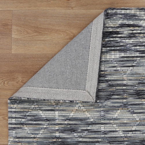 Grey Avoca Lattice Wool Rug