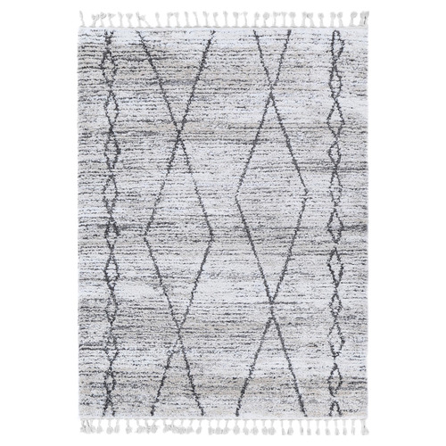 Beige Ana Shaggy Entwined Rug