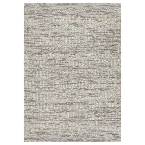 Beige Avoca Geometric Wool Rug