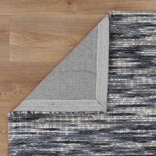 Grey Avoca Geometric Wool Rug
