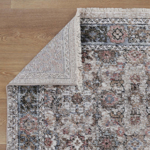 Beige & Rust Merton Power-Loomed Rug
