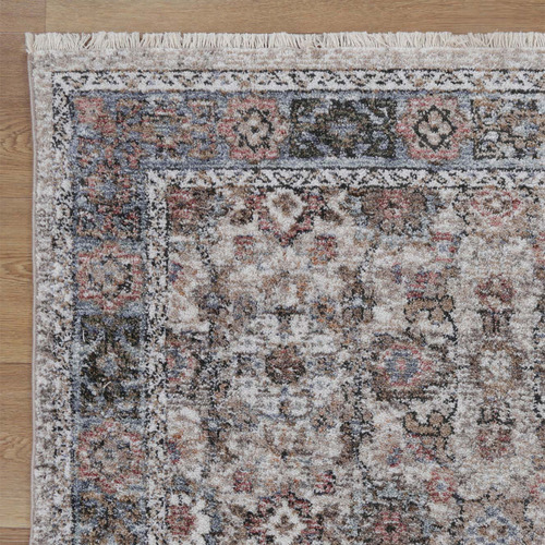 Beige & Rust Merton Power-Loomed Rug