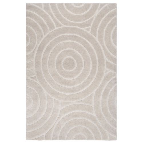 Beige Ellipse Les Nomades Hand-Tufted Wool Rug