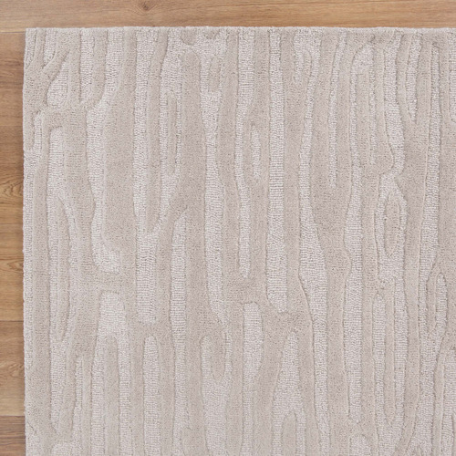 Beige Sandstorm Les Nomades Hand-Tufted Wool Rug