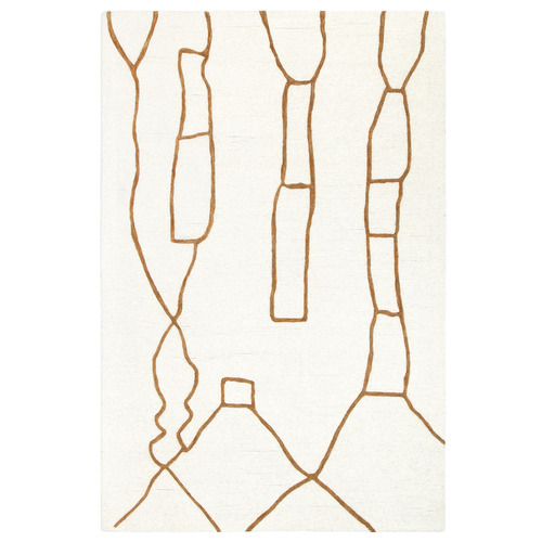 Tan Souk Les Nomades Hand-Tufted Wool Rug