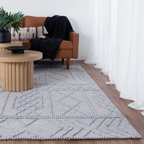 Grey-Geometric-Flat-Weave-Wool-Blend-Runner