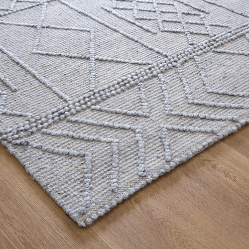 Grey-Geometric-Flat-Weave-Wool-Blend-Runner