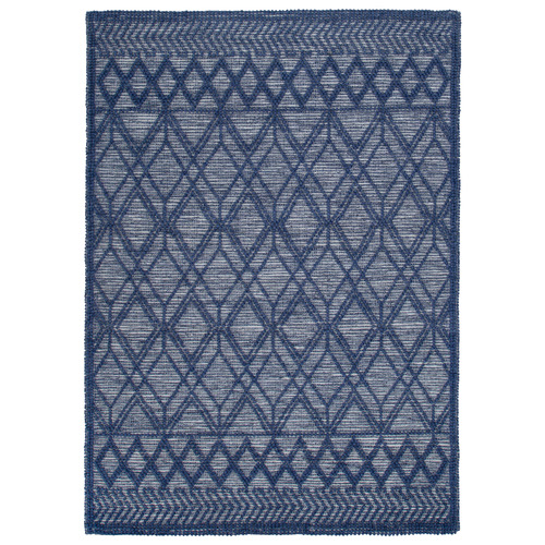 Blue-Geometric-Flat-Weave-Wool-Blend-Rug-HIMA