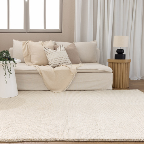 Ivory Camia Hand-Loomed Wool Rug