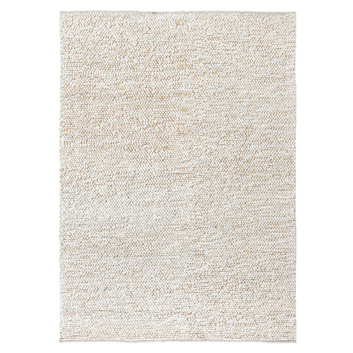 Cream Timothee Hand-Woven Wool-Blend Rug