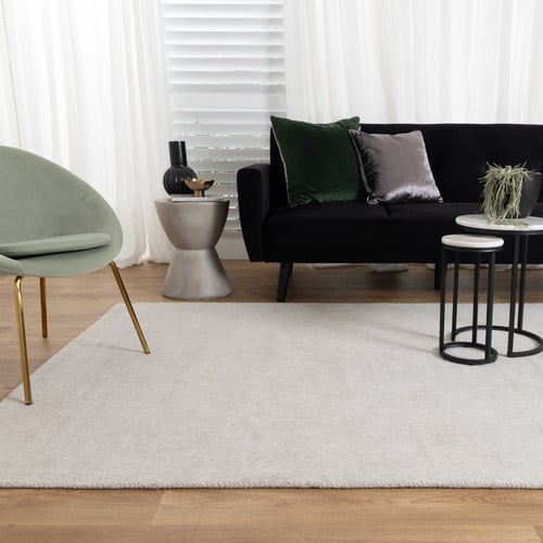 Silver Kavya Hand-Tufted Wool Rug