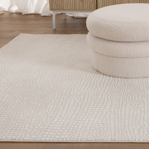 Cream Povel Power-Loomed Rug