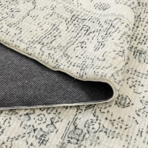 Cream Blue Isabella Machine Washable Rug