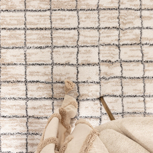 Neutral Orhan Power-Loomed Rug