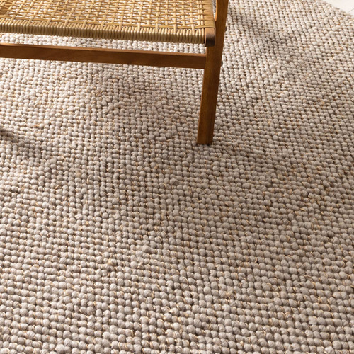 Beige Timothee Hand-Loomed Wool-Blend Rug