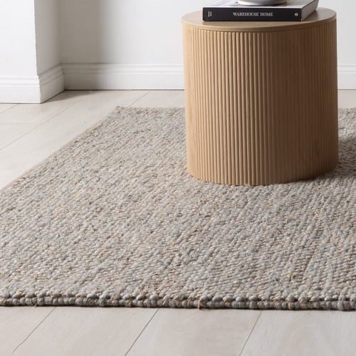 Grey Timothee Hand-Loomed Wool-Blend Rug