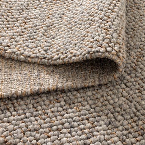 Grey Timothee Hand-Loomed Wool-Blend Rug