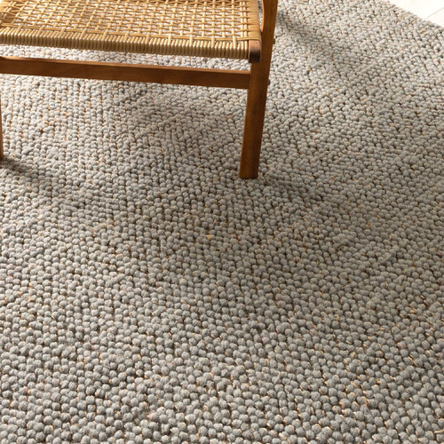 Duck Egg Blue Timothee Hand-Loomed Wool-Blend Rug