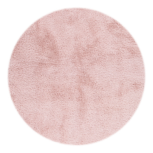 Blush Lewin Machine Washable Round Rug