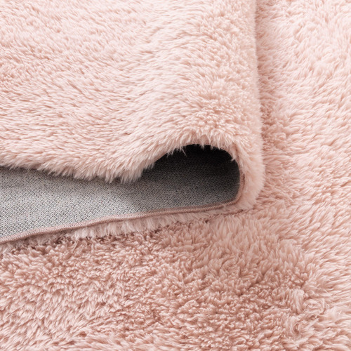 Blush Lewin Machine Washable Round Rug