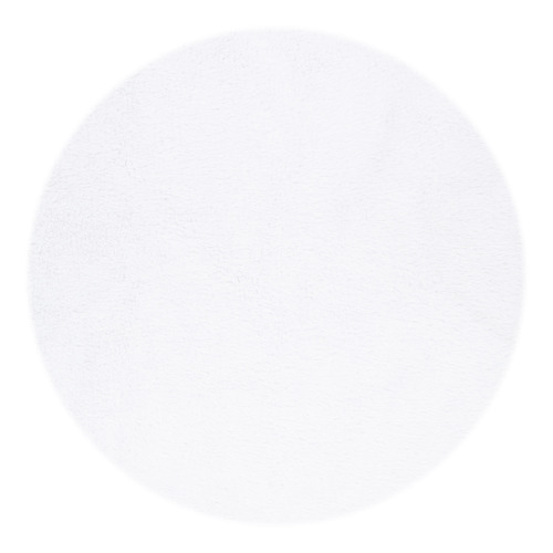 White Lewin Machine Washable Round Rug