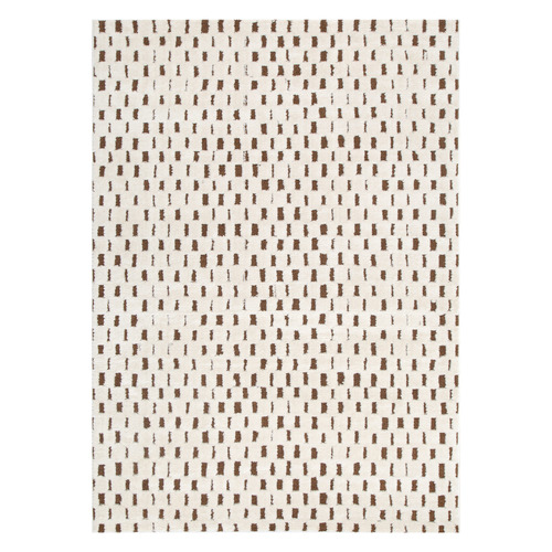 Brown & Cream Bass Squares Rug