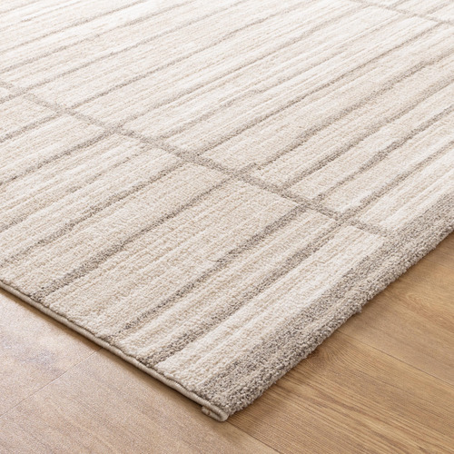 Beige & Grey Dalila Thick Lines Rug