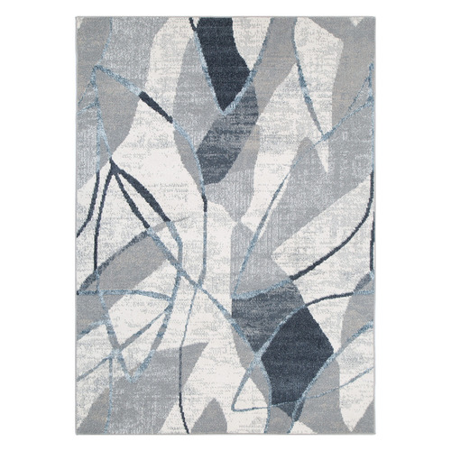 Grey Drustan Power-Loomed Rug