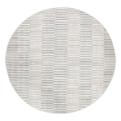 Natural Bevara Power-Loomed Round Rug