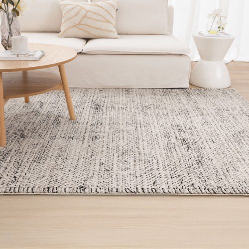 Beige & Charcoal Dalila Diamonds Rug
