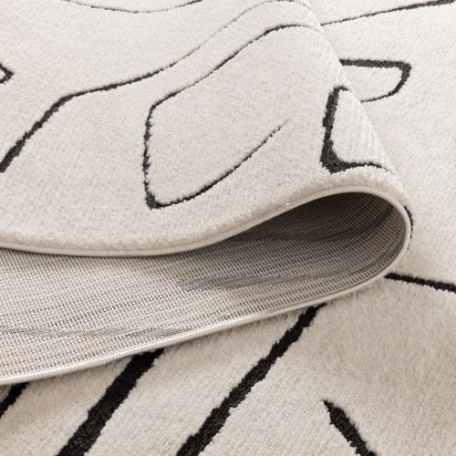 Cream-and-Black-Kezia-Modern-Lines-Rug