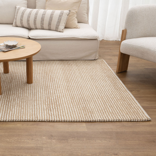 Sand Lucia Hand-Woven Wool Rug