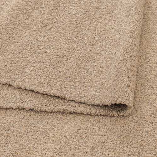 Beige Harmony Hand-Woven Boucle Wool Rug