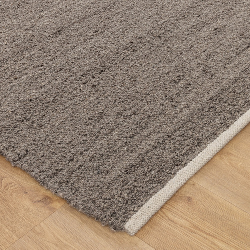 Choc Chip Harmony Hand-Woven Boucle Wool Rug