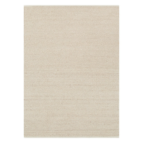 Oatmeal Harmony Hand-Woven Boucle Wool Rug