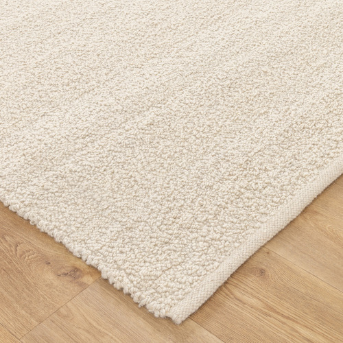 Ivory Harmony Hand-Woven Boucle Wool Rug