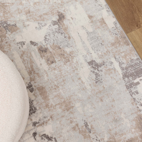 Beige Ruby Abstract Runner