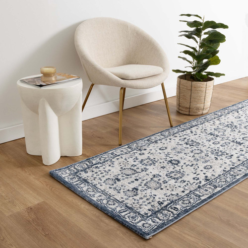 Blue Maya Floral Runner