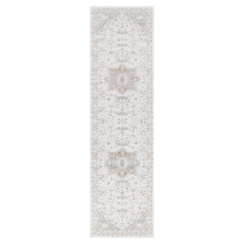 Cream & Beige Maya Medallion Runner