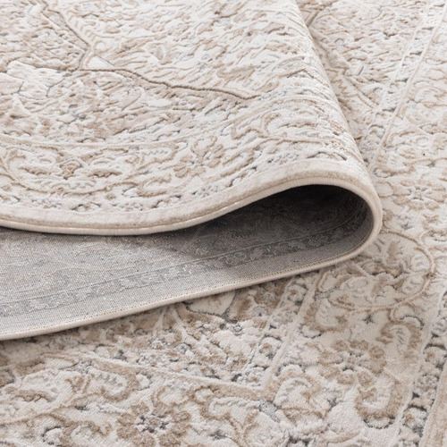 Cream & Beige Maya Medallion Runner