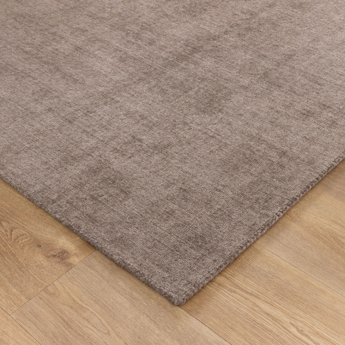 Mocha Kavya Hand-Woven Wool-Blend Rug