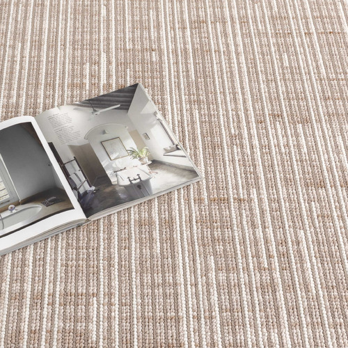 Beige & Ivory Sarai Tasselled Rug