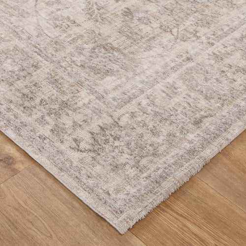 Beige & Blue Robert Power-Loomed Rug