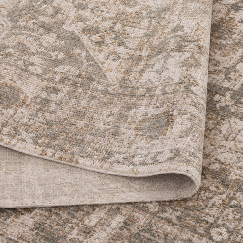 Cream & Olive Britney Power-Loomed Rug