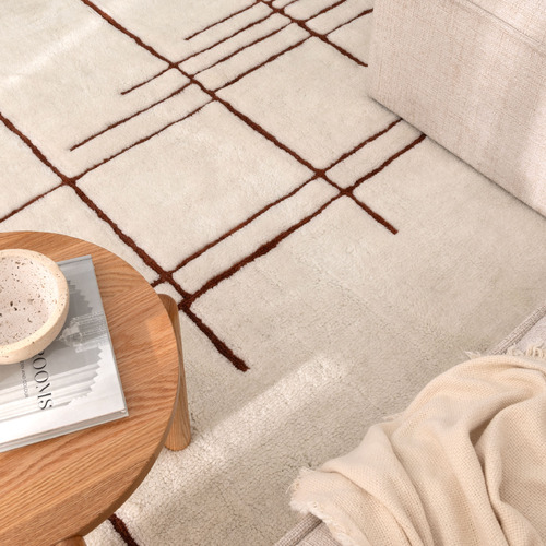 Terracotta Milford New Zealand Wool Rug