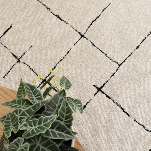 Black Levi Abstract Rug